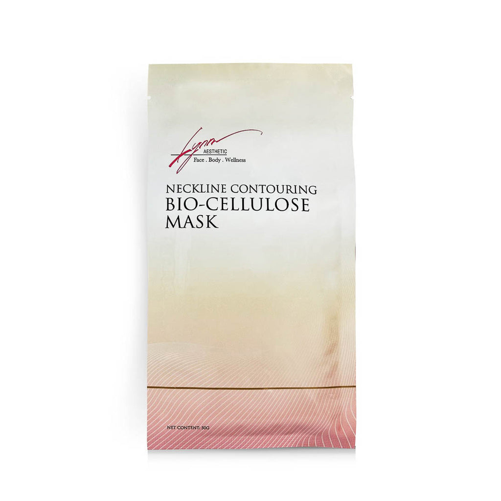 Mask — Bio-Cellulose Neckline Contouring  (Rose Gold) 50g x 4pcs